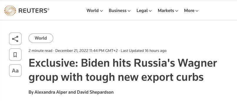 ��� ����� ������� ������ ��� �������, �������������� ������ � ������������ ������� ����������� � Reuters