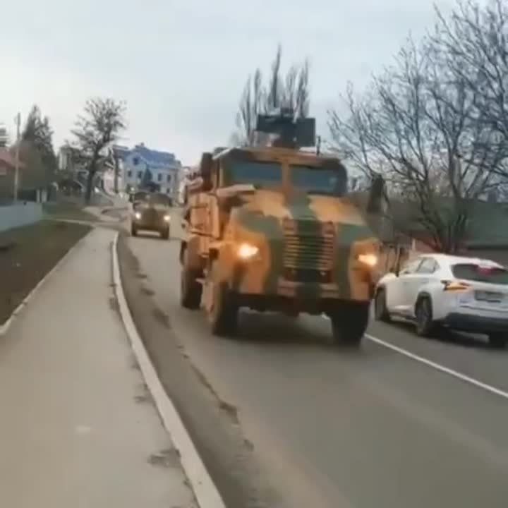 Колонна турецких BMC Kirpi MRAP с защитой от мин и засад уже где-то на Украине