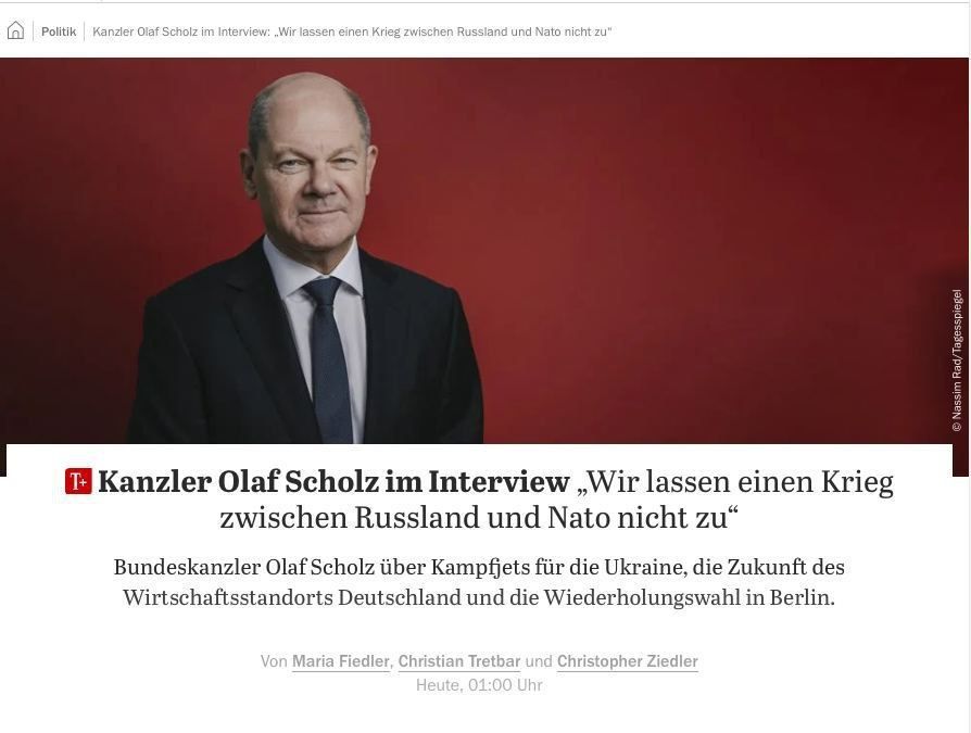 �������� �� ����� ���������� ������� ������ �������, ��� ��� ��������� ��������� ��������� � �������, � � �������� ������� Tagesspiegel ������� ���� �����