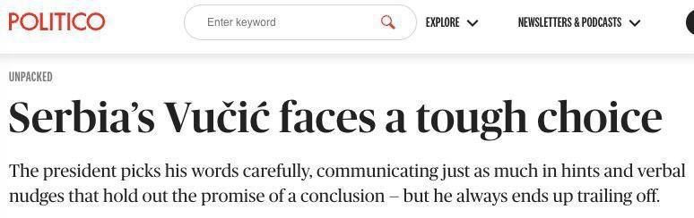 ������ �������, ��� � "��� �������" ����� �� ��������, �� ���� ����� � Politico