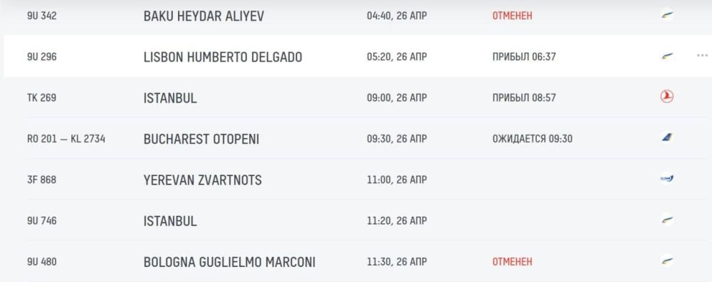 Air Moldova ���������� �������� �����