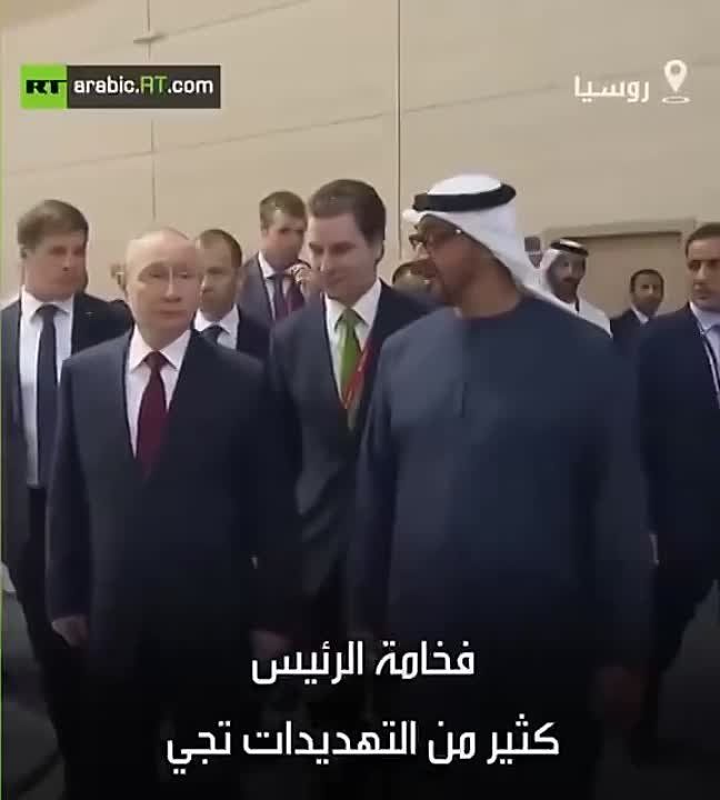 Президент ОАЭ Мухаммад ибн Заид аль-Нахайя своему коллеге Владимиру Путину на ПМЭФ: