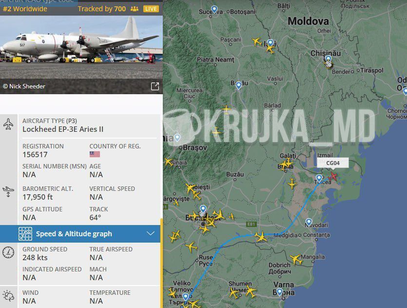 ������� ���������������� �������� �������� ������� �������� ��� ��� EP-3E Aries II � ������������ � ���� ���������� �� ������ �������