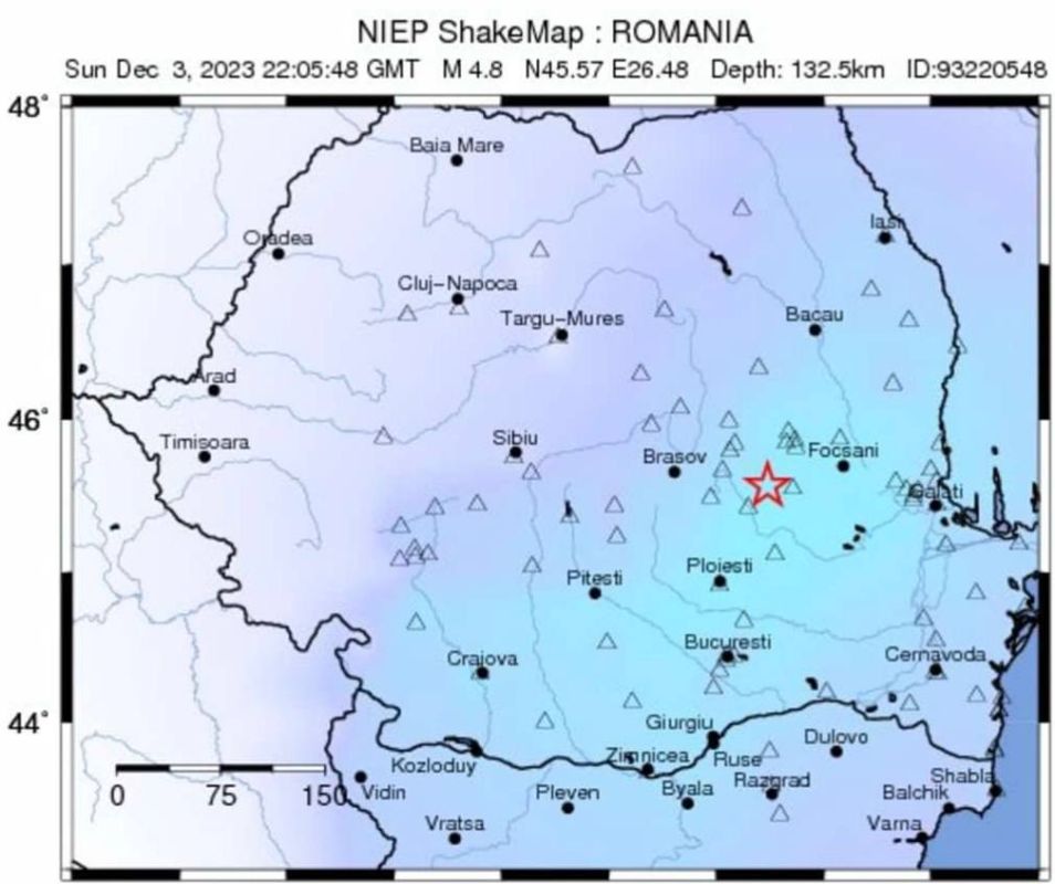 � ������� ������� � 00:05 ��������� ������������� ���������� 4,8. �������� �� ������