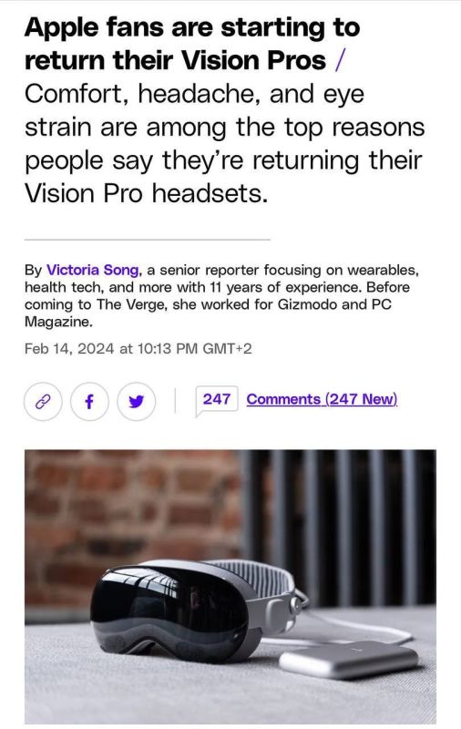 ���������� � ������: ���������� Apple Vision Pro ������� ���������� ���������� � ��������