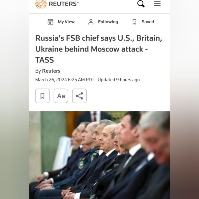 Reuters: ����� ��� ������ ������, ��� �� ������ � ������ ����� ���, �������������� � �������