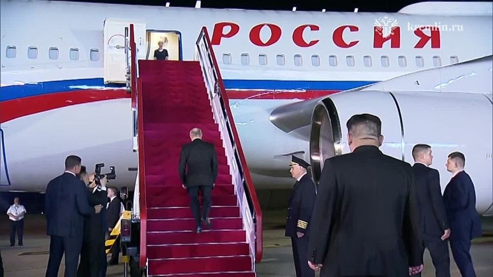 Вот так провожали президента России Владимира Путина из Северной Кореи