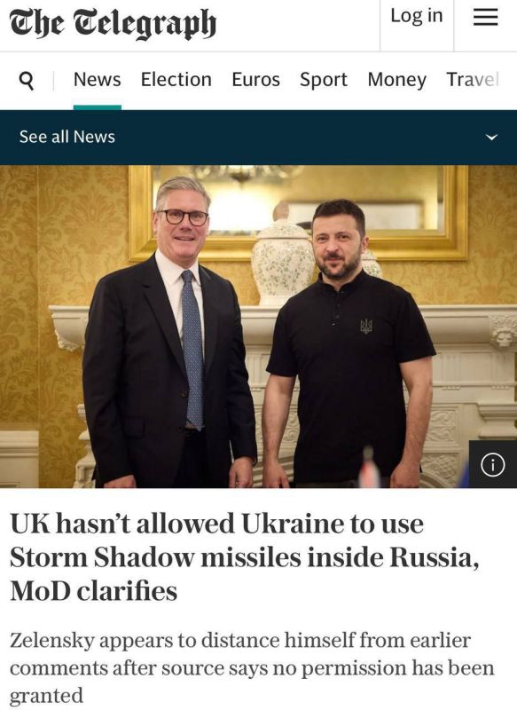 ���������� �������������� ���������� ���������� � ���������� ������� ������������ ������ Storm Shadow ��� ��������� ������ �� ����� � ������� ���������� ��, � Telegraph