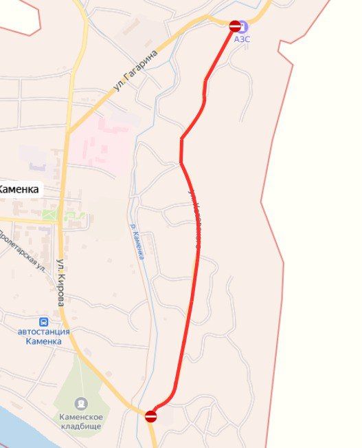 Вниманию водителей. В Каменке 19 ноября будет полностью перекрыто движение автотранспорта по улице Котовского: от пересечения с улицей Кирова до пересечения с улицей Гагарина