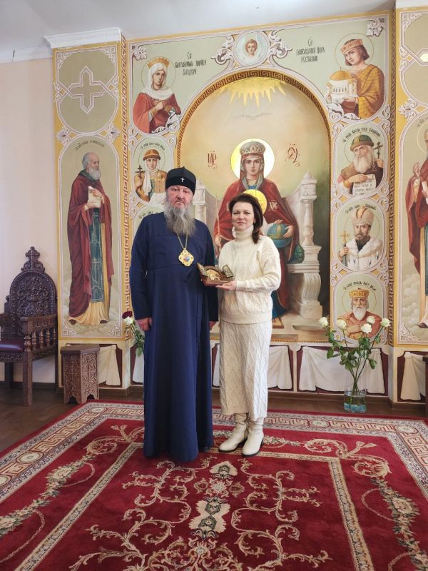 Сегодня состоялась встреча архиепископа Саввы с главой государственной администрации города Тирасполя и города Днестровска Илоной Тюряевой