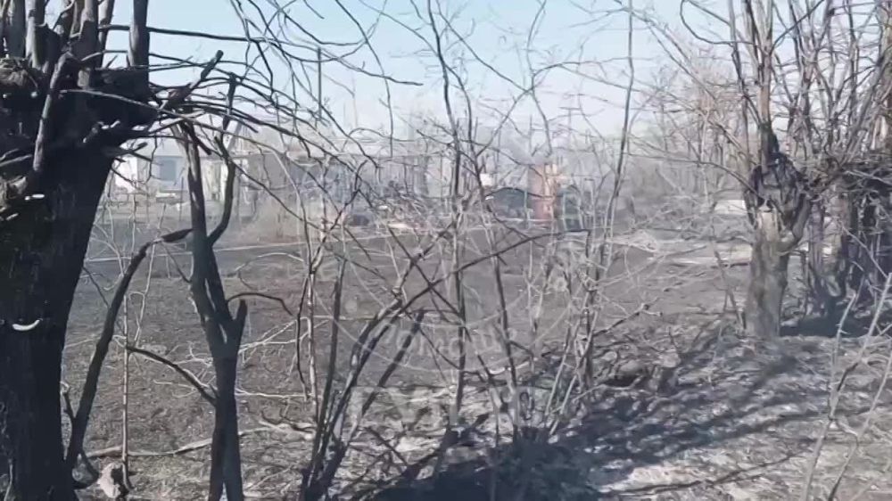 Накануне в районе Незавертайловки произошел крупный пожар