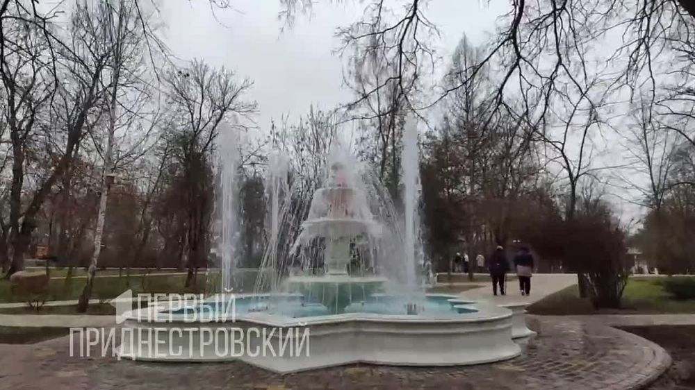 В Каменке впервые запустили фонтан