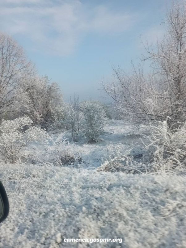 Сегодня утром в село Ротар заглянула зима