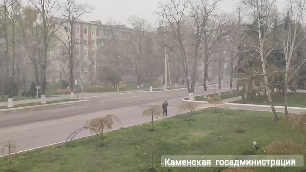 В Каменке пошёл снег
