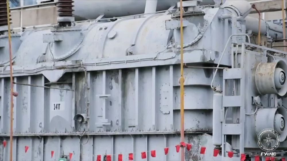 Землетрясение и пожар на трансформаторе – учения пожарных на ГРЭС в Днестровске