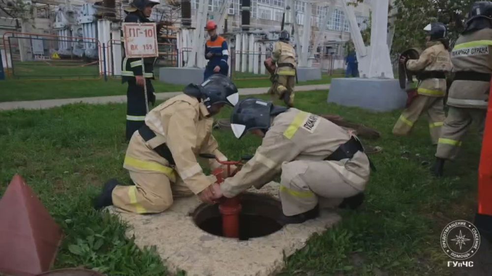 Землетрясение, пожар на трансформаторе, ликвидация последствий – всё это учения огнеборцев