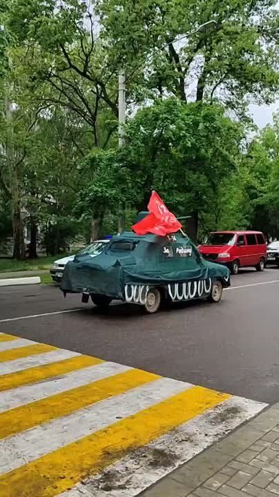 А это автопробег в Каменке