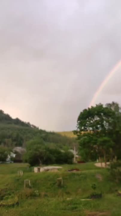 Радуга в селе Рашков. 13 мая 2025 года
