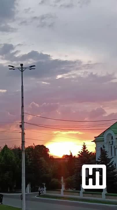 Волшебный закат завершает праздничный день в Тирасполе