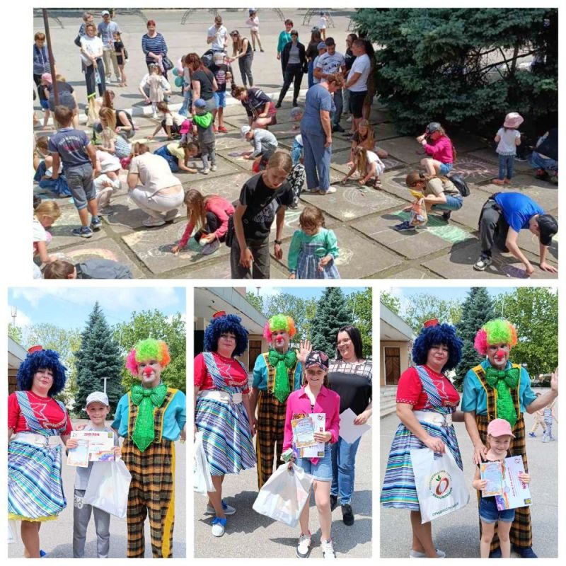 В Днестровске прошёл конкурс рисунков на асфальте