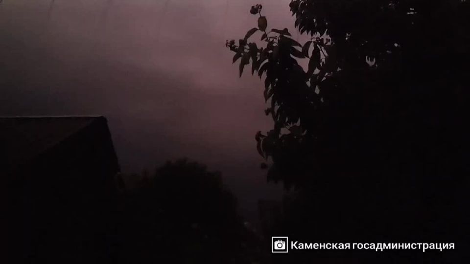 В Каменке сильная гроза