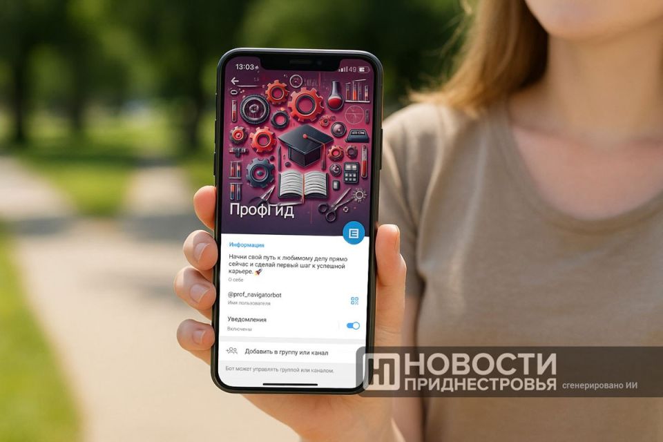 Теперь выбрать профессию абитуриентам поможет новый телеграм-бот «ПрофГид» от Минпроса ПМР