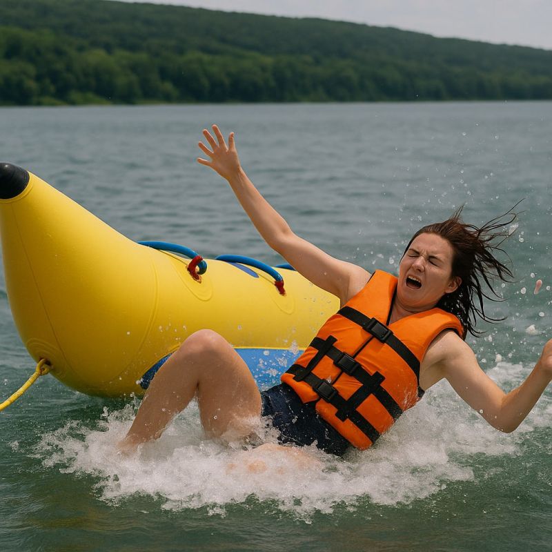 В Дубоссарах девушке пришлось накладывать швы и гипс после катания на банане