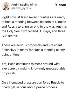 Глава украинского МИД Сибига - отверг приглашение Зеленского в Москву: