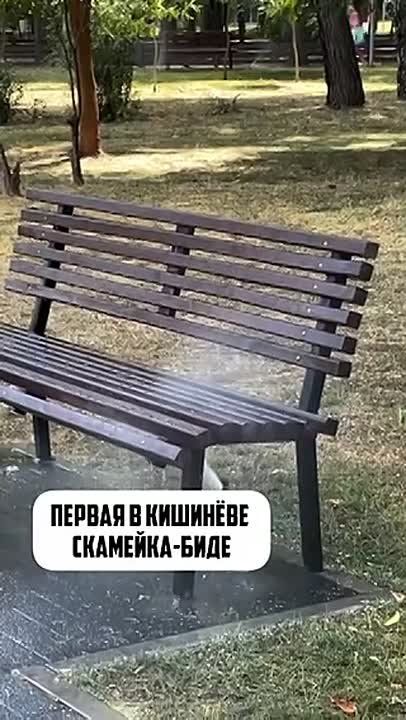В Кишинёве найдена скамейка-биде