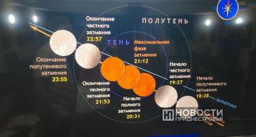 Сегодня вечером можно будет увидеть «Кровавую Луну»