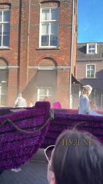 В Нидерландах прошел самый большой парад цветов в мире: Огромный корабль с призраками и многое другое сделаны полностью из цветов