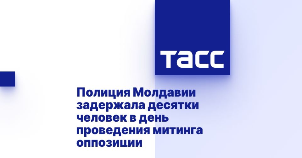 Полиция Молдавии задержала десятки человек в день проведения митинга оппозиции