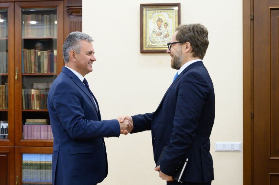 Президент Вадим Красносельский принял посла Литвы Тадаса Валиониса