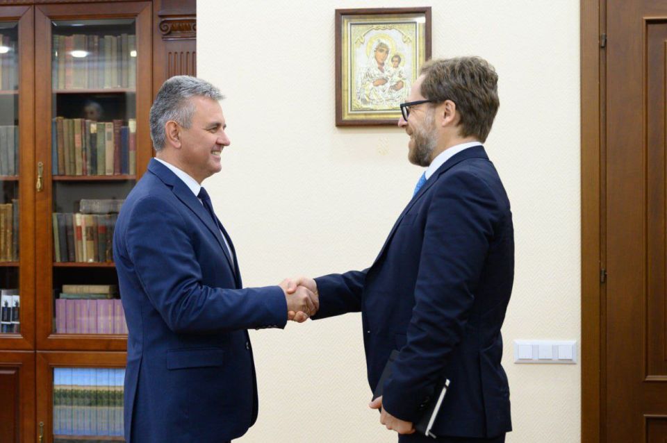 Президент Вадим Красносельский встретился с Послом Литвы в РМ Тадасом Валионисом