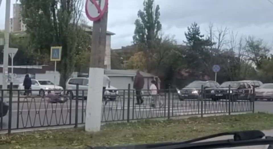 Уникумы перешли дорогу вплавь