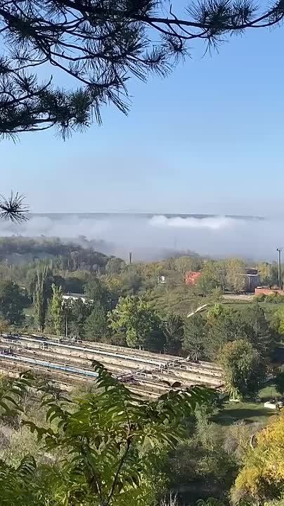 Туман над Днестром в Рыбнице