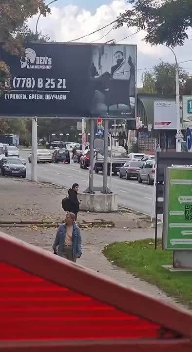 Пробка на Бородинке в Тирасполе в сторону Бендер