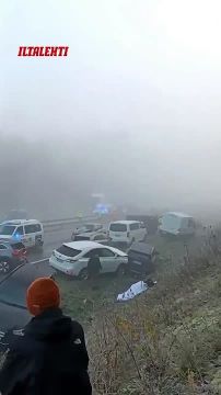 В Финляндии произошло крупное ДТП — столкнулись более 50 автомобилей