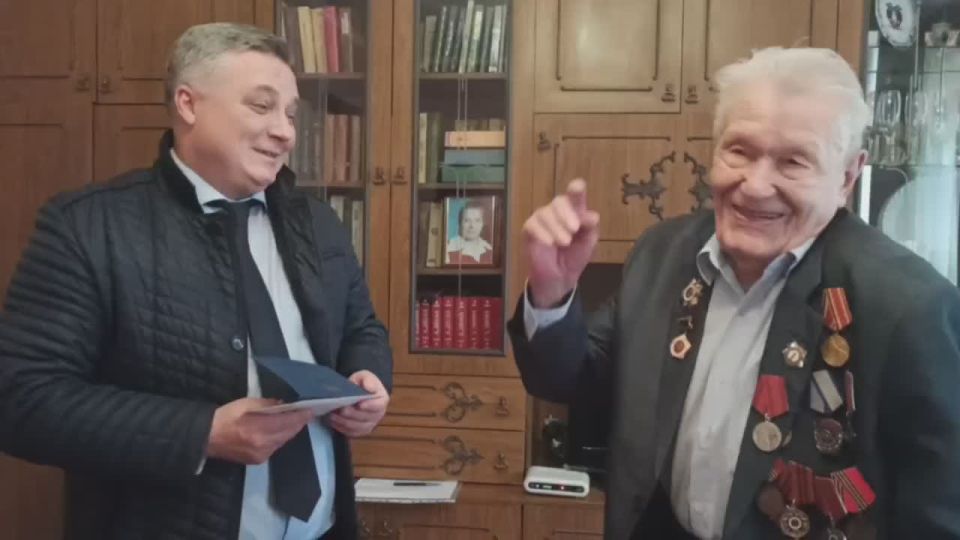 98-летие отметил ветеран Великой Отечественной войны из Дубоссар Владимир Таламонович Костенко