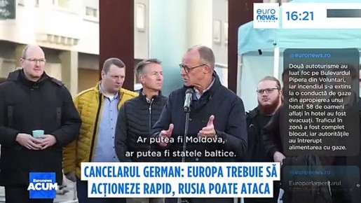 Владимир Путин может напасть на Республику Молдова или страны Балтии, предупреждает канцлер Германии Мерц