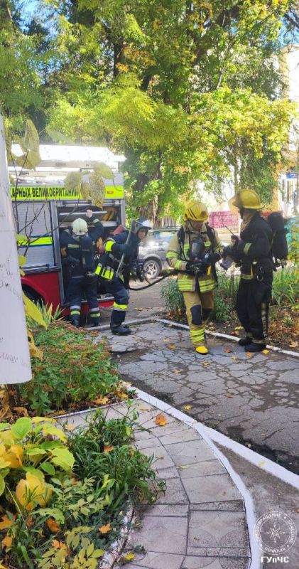 Учения пожарных в Бендерах