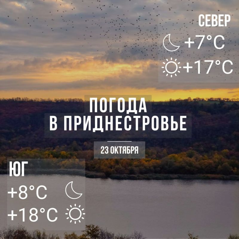 Утром местами туман. Днём – до +18°С