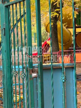 В столичном парке «Победа» подростки разгромили карусель, сломали калитку и пробили крышу беседки