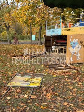 Последствия урагана вандализма в столичном парке Победа