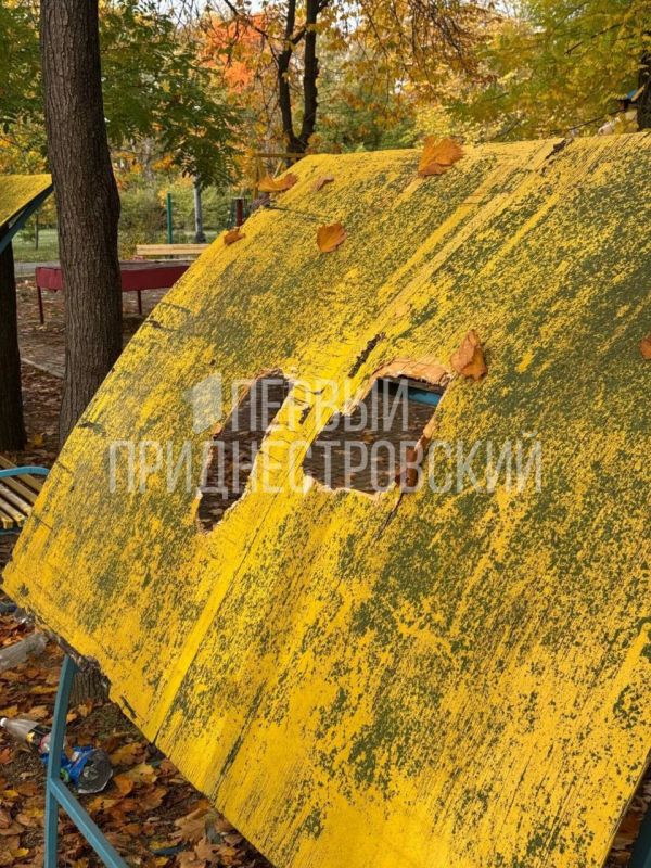 Сломанная карусель, калитка и крыша беседки — последствия «прогулки» подростков в парке «Победа»