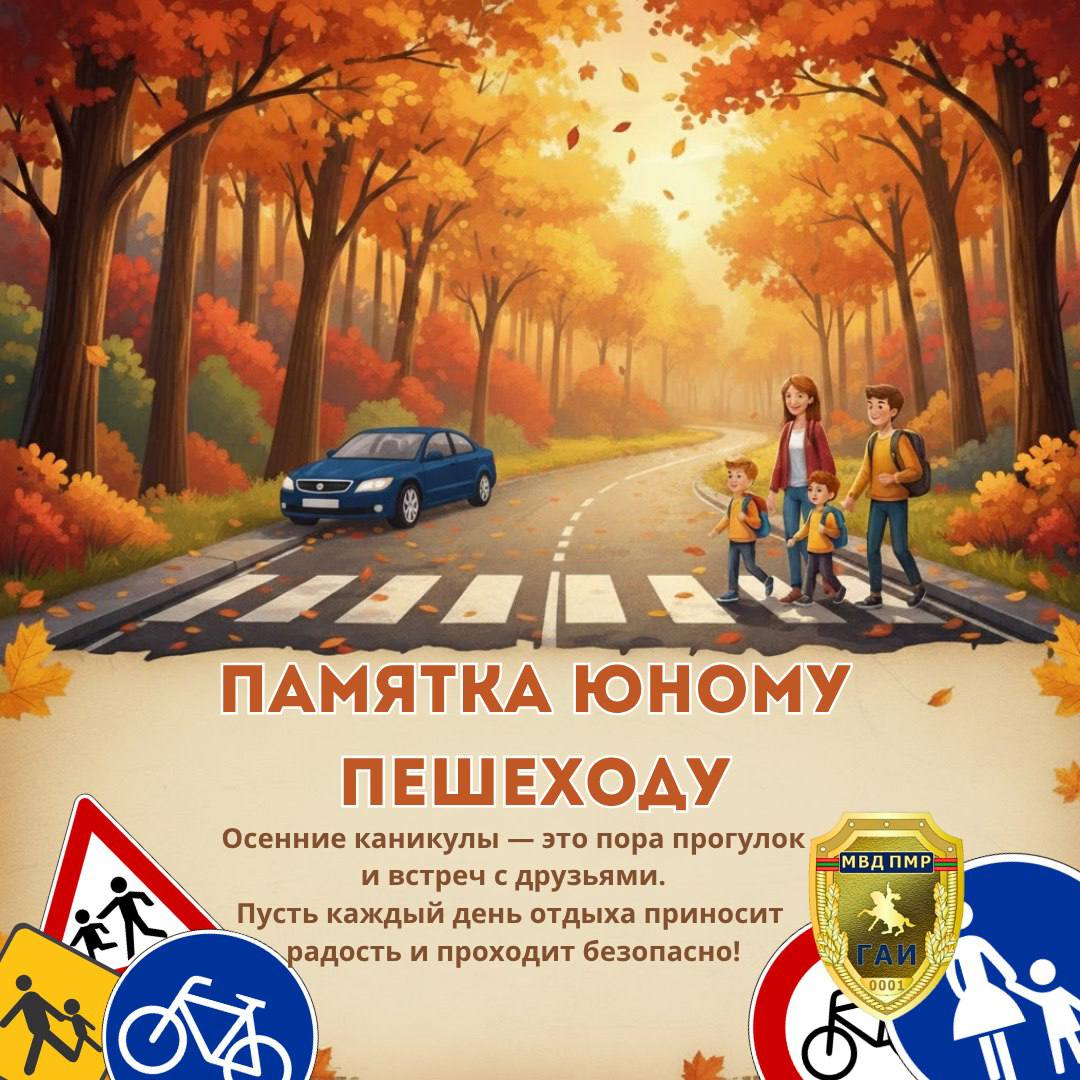 Юный пешеход, будь внимателен!