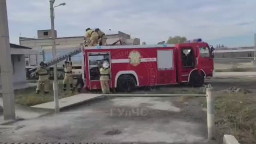 УЧЕНИЯ ПОЖАРНЫХ. В Рыбнице прошли тактические учения на базе цементного завода