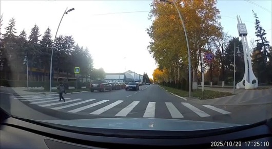 Самый позитивный пешеход найден в Рыбнице