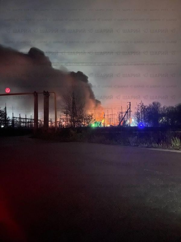 Момент прилёта по подстанции под Владимиром