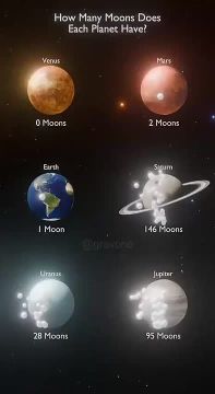 Как думаете, как выглядела бы наша Земля если бы у нас тоже было 146 лун?